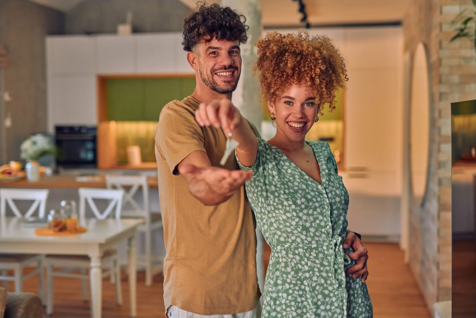 Homebuyers discussing an FHA home purchase